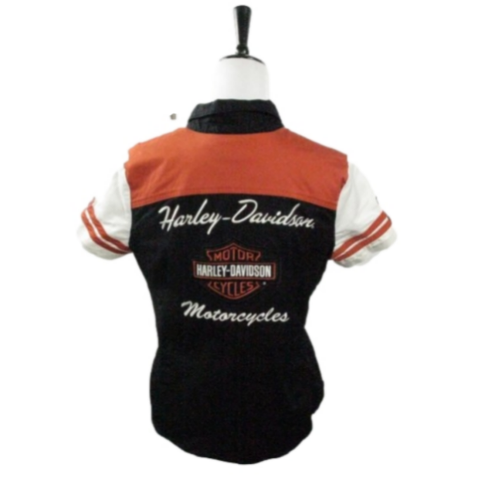 Harley-Davidson Zip Front 5 Patch Short Sleeve Sh… - image 5